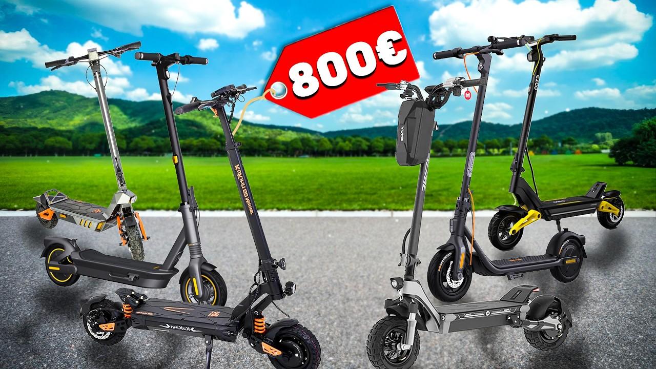Les 6 trottinettes électriques à moins de 800 € : notre guide !